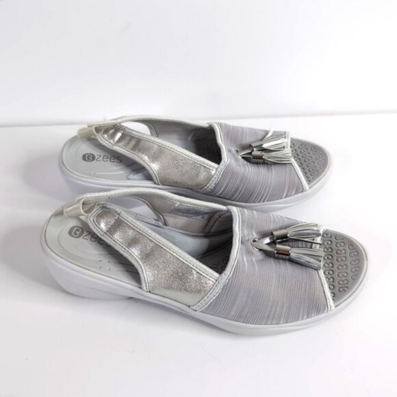 BZees Mirage Tassel Boho Washable Slingback Comfort Sandals 6.5M - Picture 2 of 7